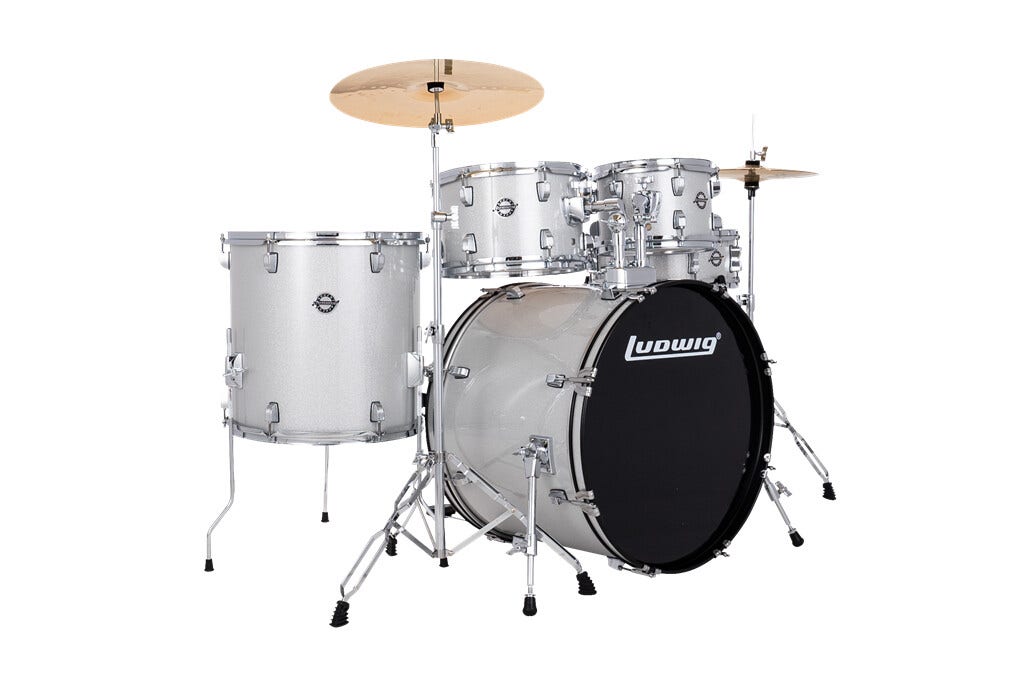 Ludwig silver sparkle drum set 2025