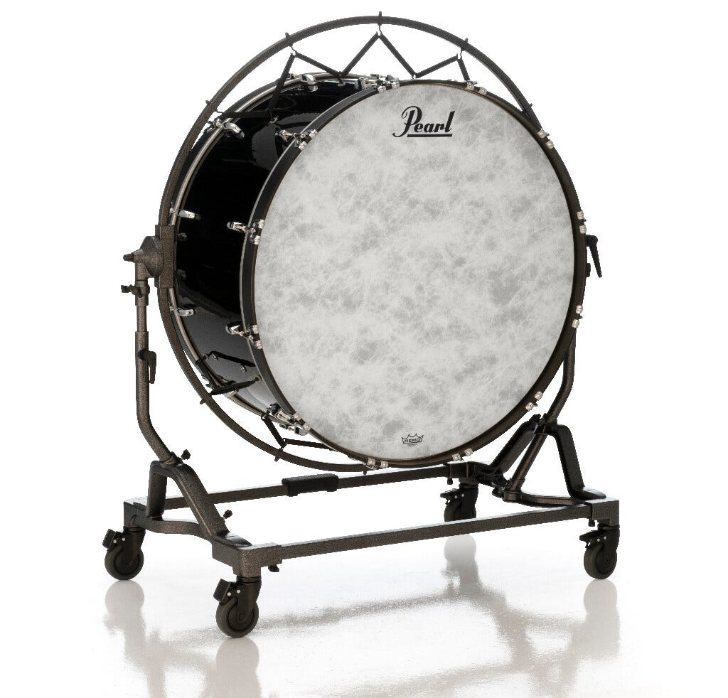 Pearl Concert PBE3618S C46 36 x 18 Bass Drum w STBD Stand Midnight Black
