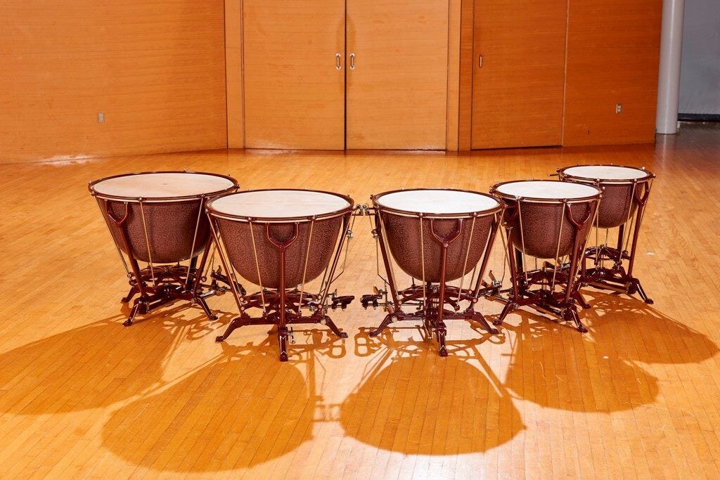 Adams Philharmonic Dresden Vintage PHDV20LP 20 American Timpani w o wheels
